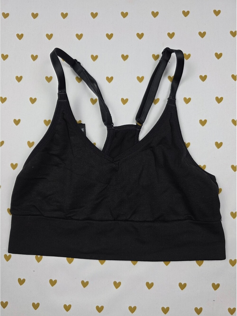 Victorias Secret Pink Active Black Sports Bra XS Bralette Bra Top Tank